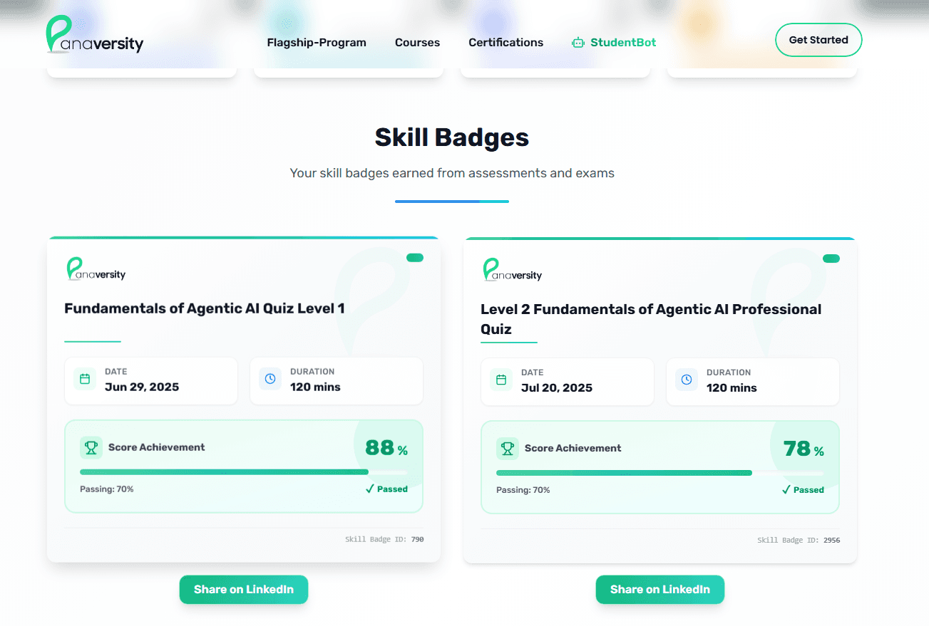 Panaversity – Digital Proof of Excellence